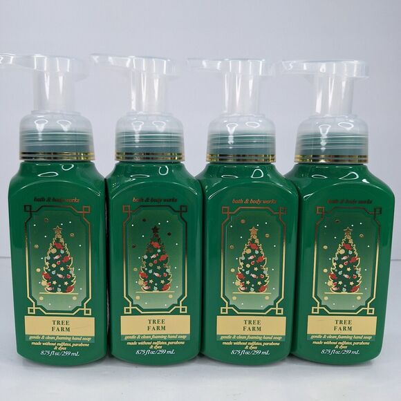 Bath & Body Works Other - 4 Tree Farm Gentle Foaming Hand Soap Wash 8.75 oz ea Pine Cedar Bath Body Works